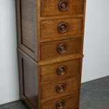 English oak apothecary cabinet 1930s