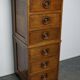 English oak apothecary cabinet 1930s