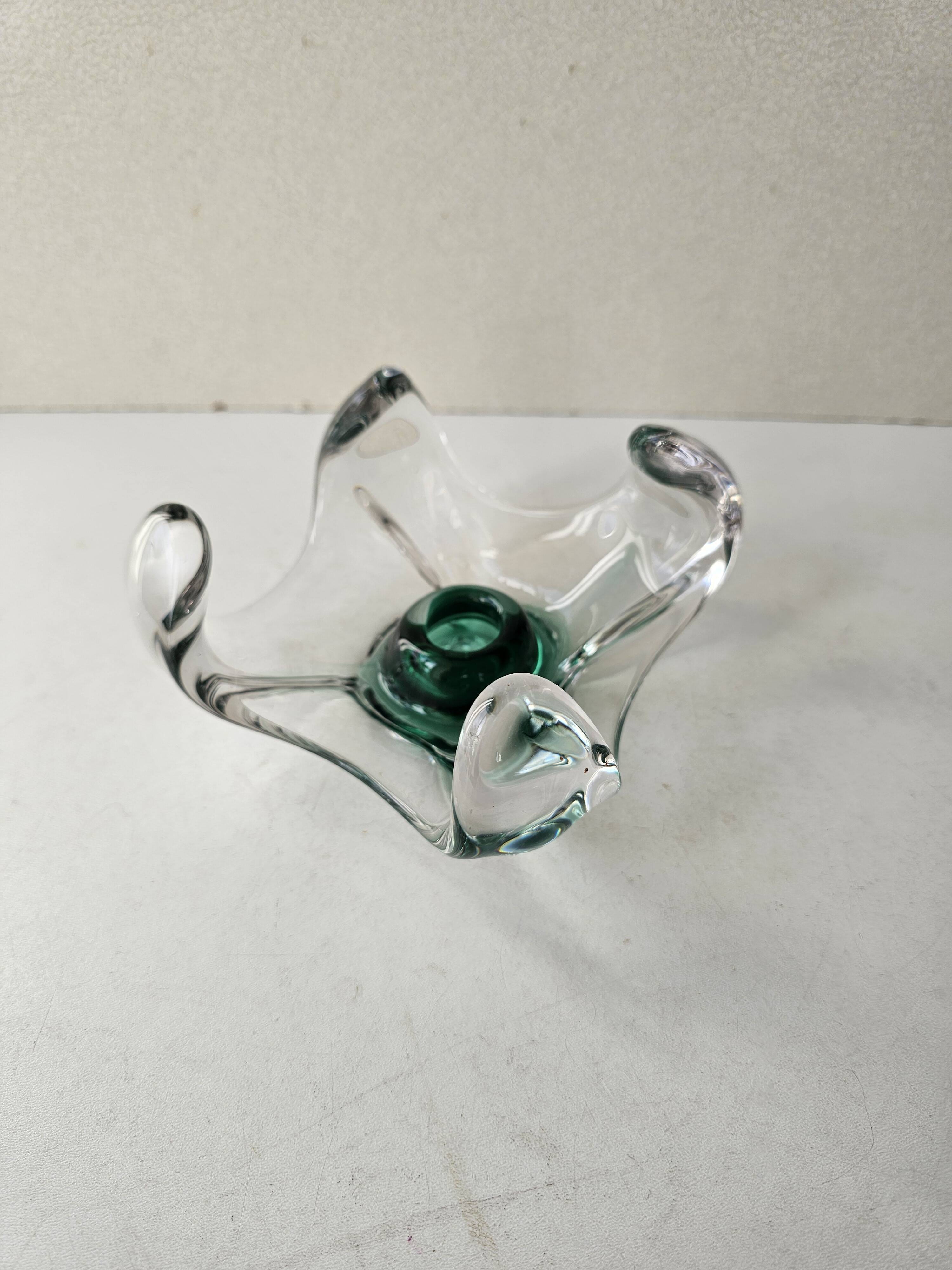 Glass candlestick in the style of Murano - 1960s