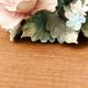 Bougeoir en porcelaine de Capodimonte, roses