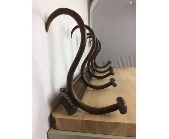 Wall coat rack bentwood bistro, 5 hooks