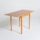 Extendable dining table in laminate and beech, Sweden, 1950s-60s