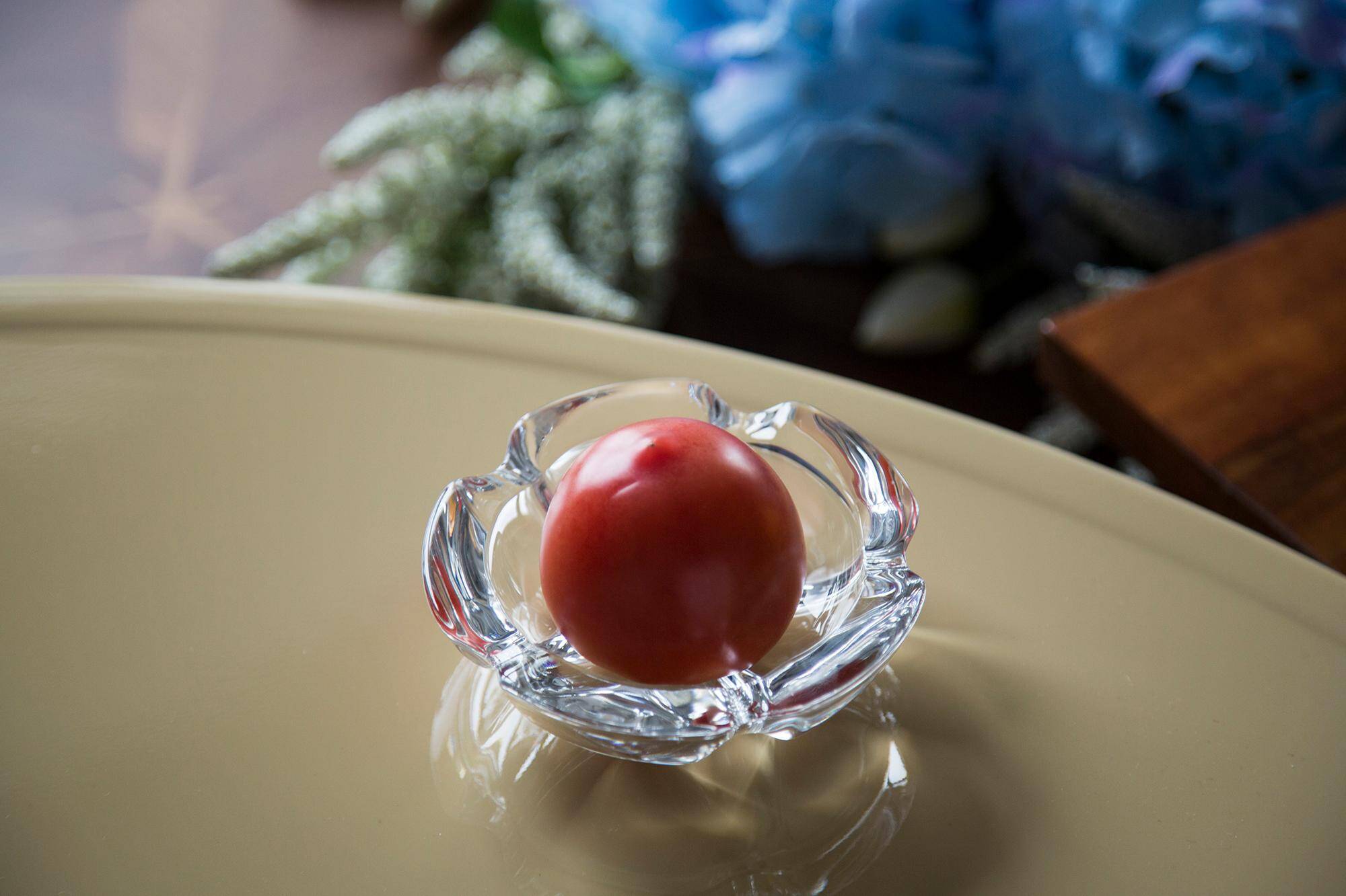 Mid-Century Transparent Glass Ashtray Bowl, France, 1970s