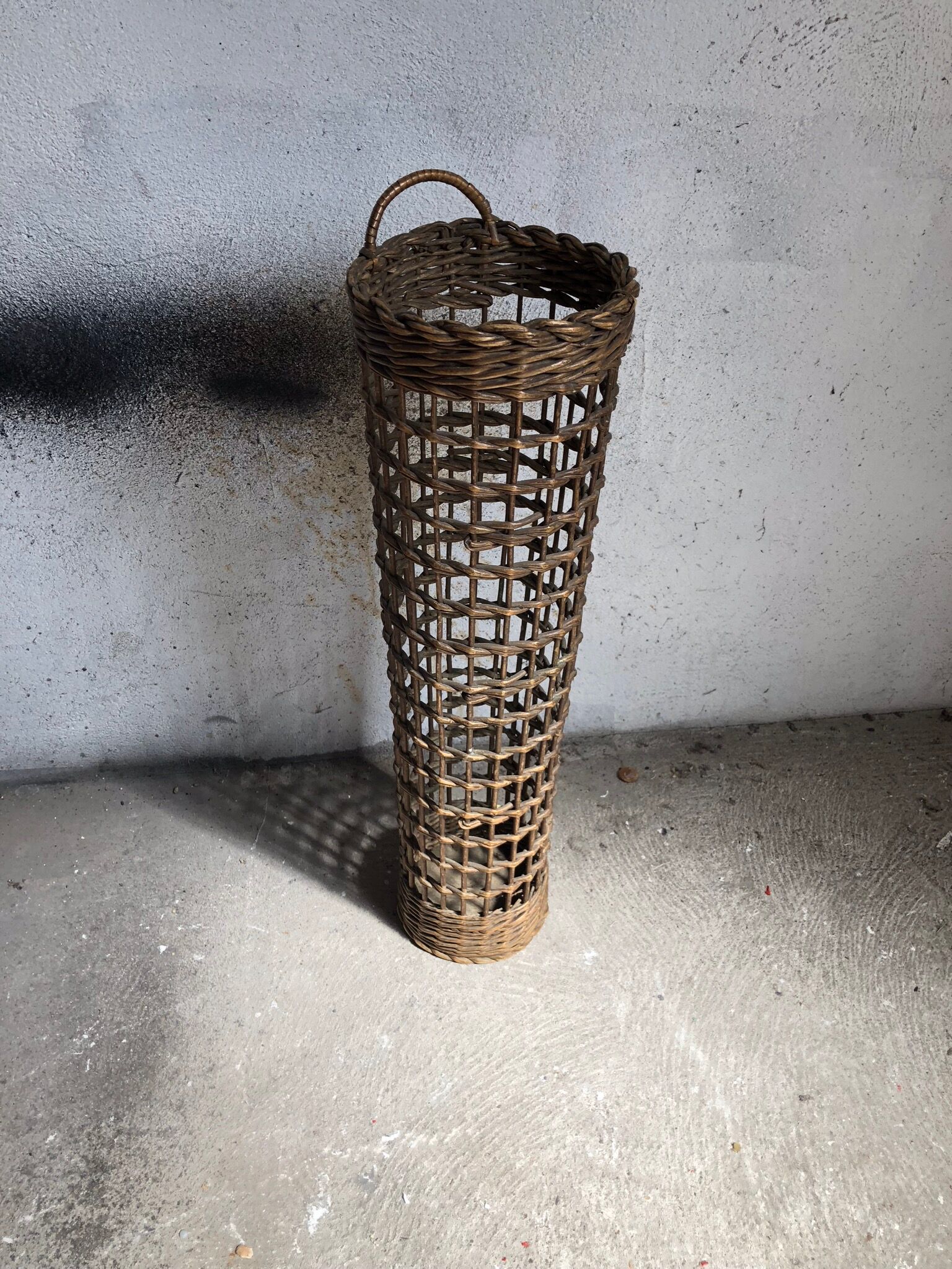 Door umbrella vintage rattan