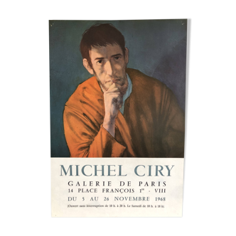 Affiche Michel Ciry Galerie de Paris 1968
