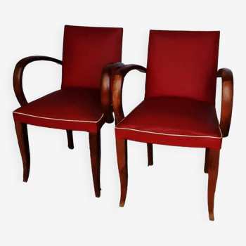 Pair of bridge armchairs