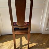 Vintage - 1930s chair with marquetry - Art Deco style - Renovated
