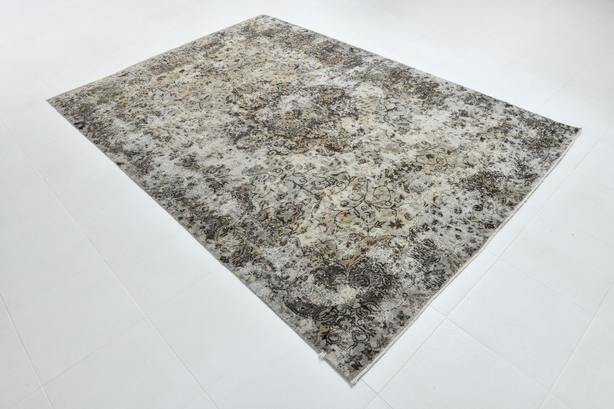 7x9 old antique anatolian turkish rug 289x206cm
