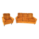 Ensemble canapé fauteuil vintage velours