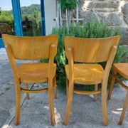 4 chaises bistrot, teinte claire