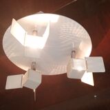 Ceiling lamp 3 adjustable metal lamps vintage 1980