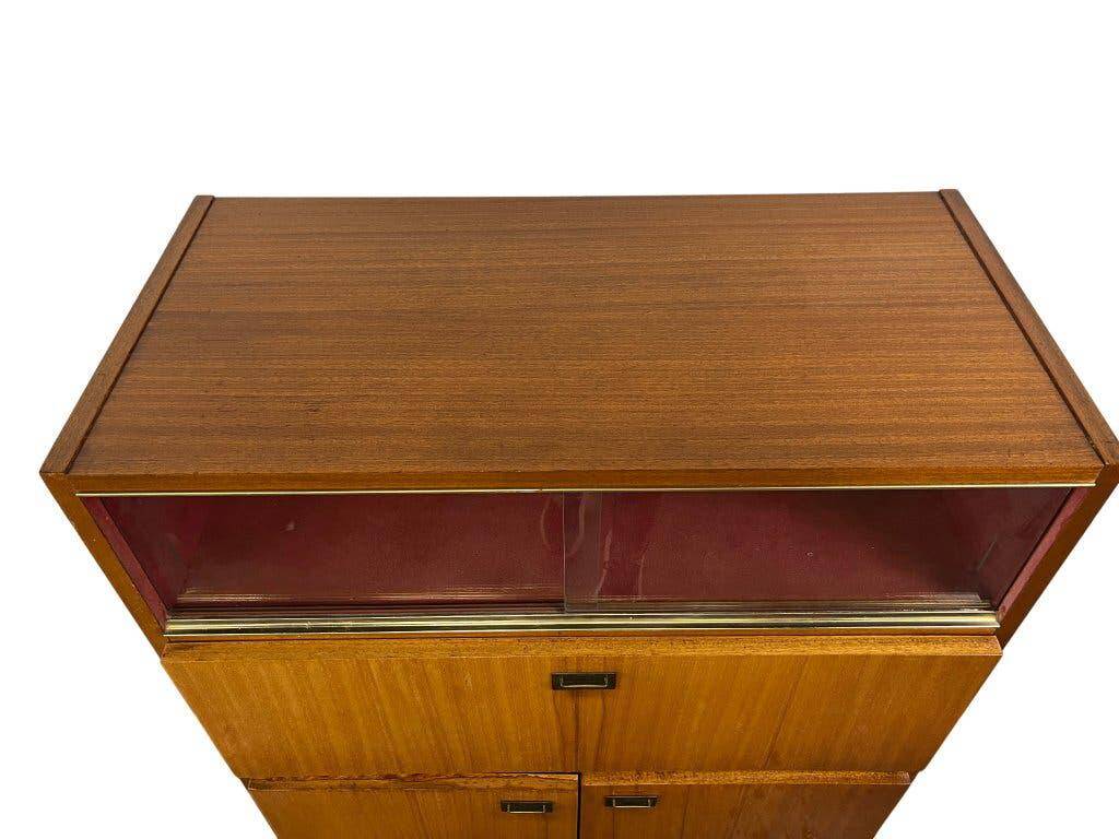 Mid-height wooden vintage sideboard / buffet / display cabinet