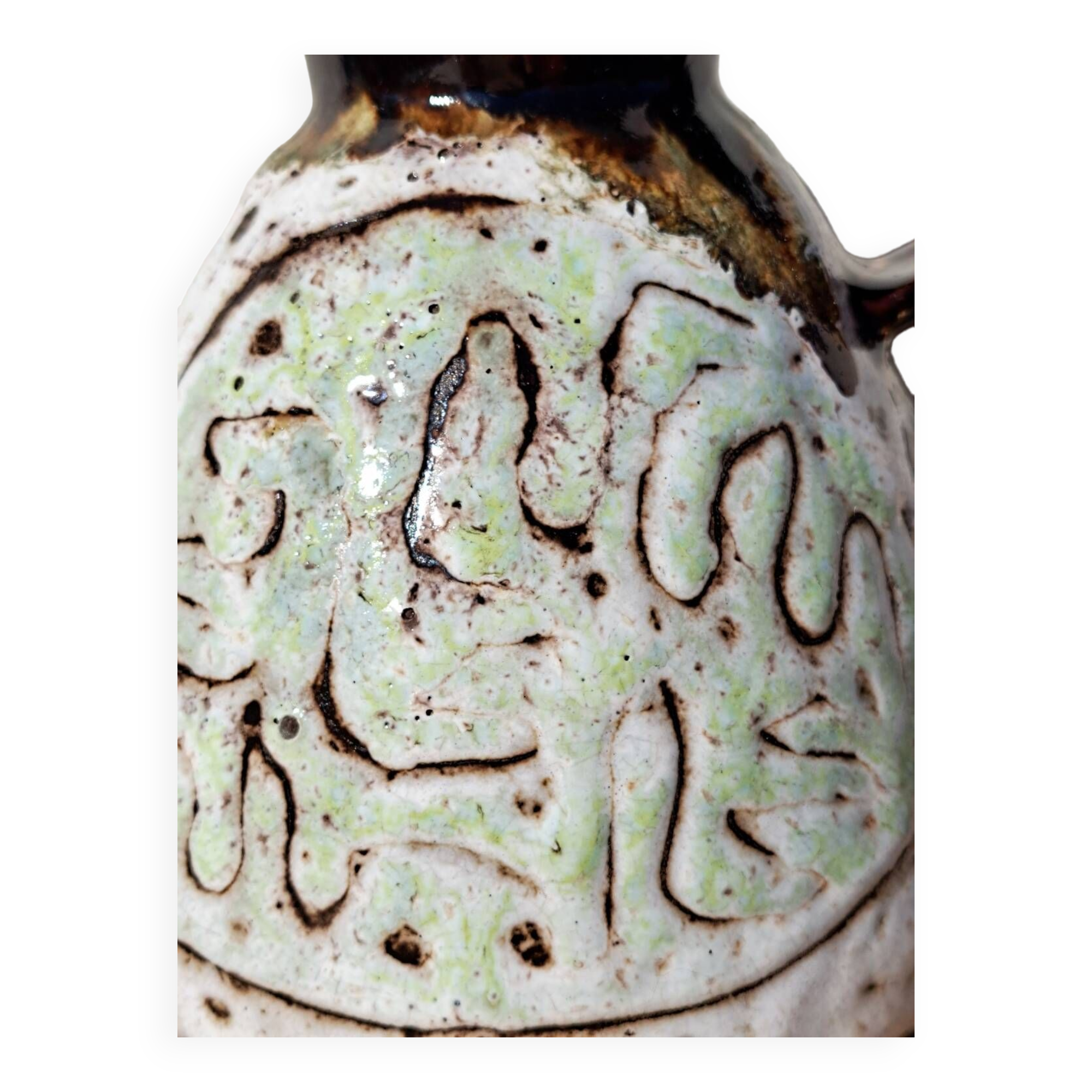 Ceramic pitcher Juliette Derel Vallauris 1960