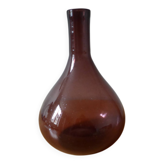 Vase en verre soufflé vintage