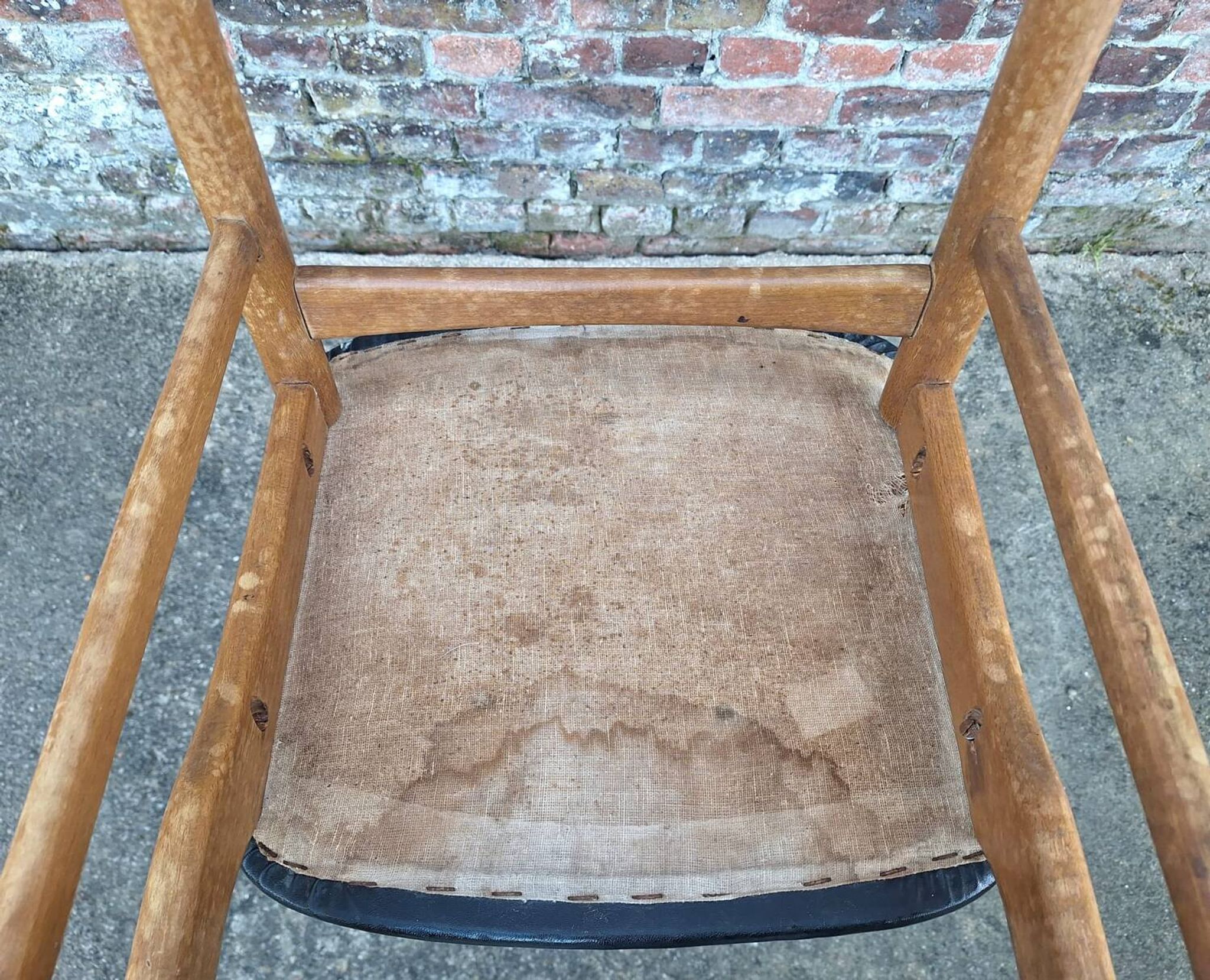 Gessef Consorzio Sedie Friuli set of 4 vintage chairs, teak seats