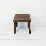 Vintage Table d'appoint Bois massif Chêne Banque de fleurs Table à fleurs Table basse Mid Century ca