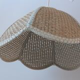 Wicker suspension flowers cannage tulip 70s