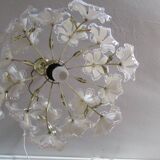 Suspension, vintage chandelier, 18 flowers
