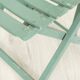 Salon de jardin en bois bleu
