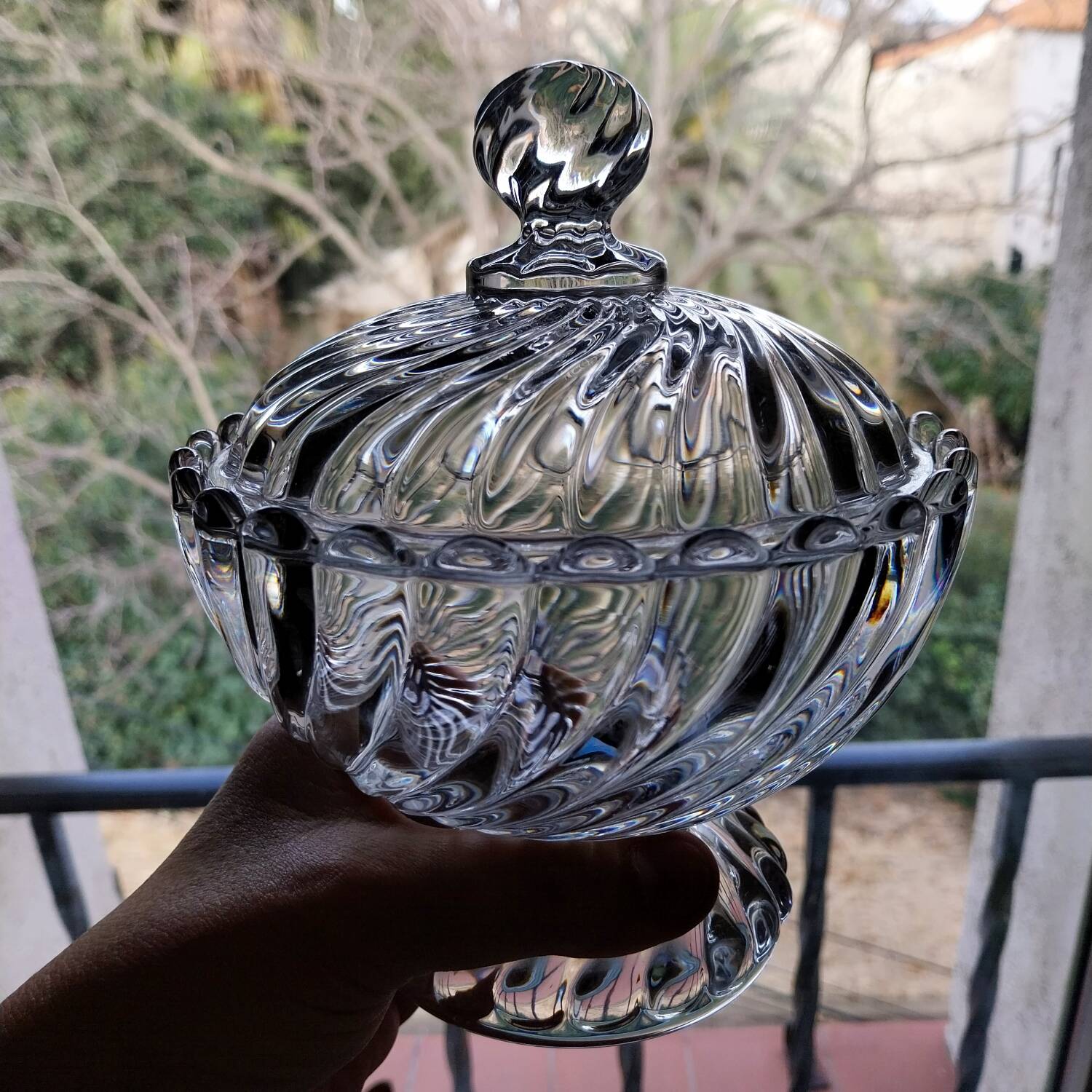 Baccarat crystal candy box