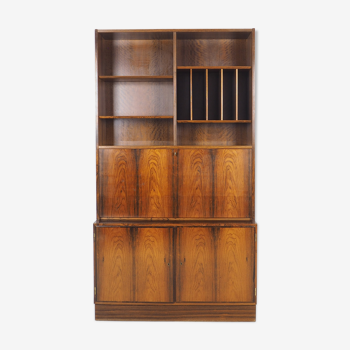 Rosewood bookcase with writing desk by Carlo Jensen for Hundevad, 60