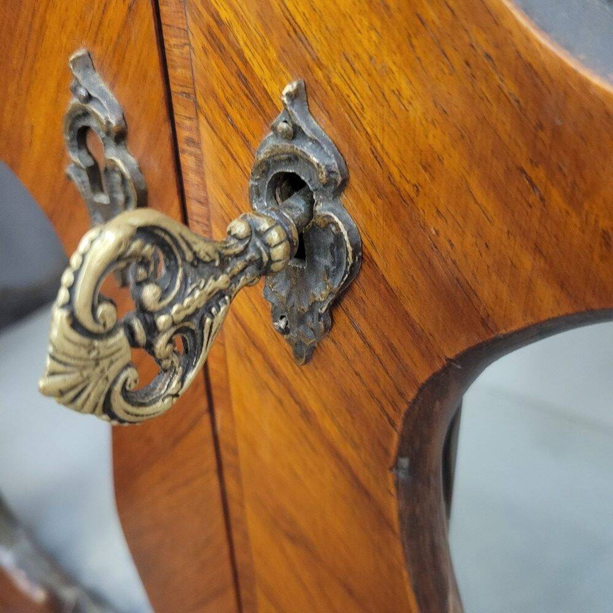 Louis XV Marquetry Display Case