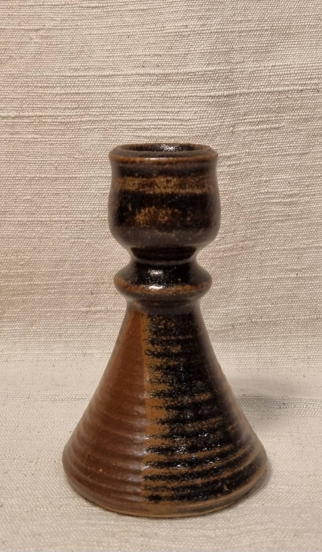 Stoneware candlestick