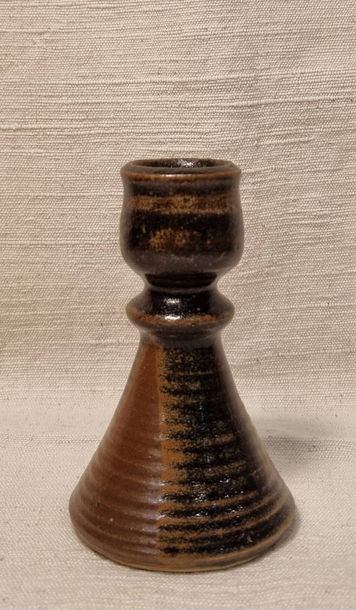 Stoneware candlestick