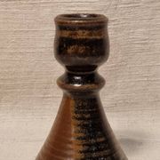 Stoneware candlestick