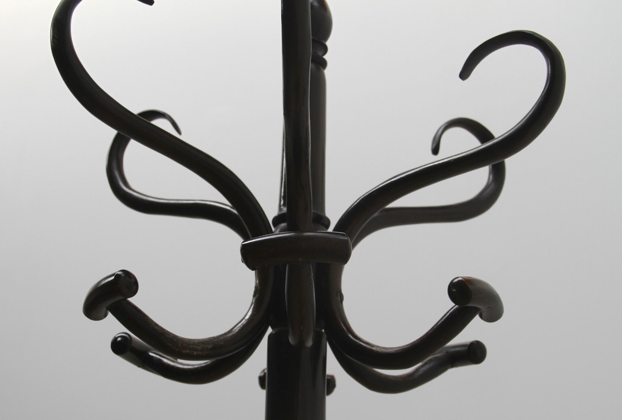 Vintage wood coat rack