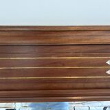 Miroir Art déco avec inserts de nacre et laiton