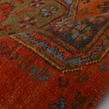 3x9 Pumpink Orange Vintage Turkish Runner Rug, 78x288Cm SK 23570