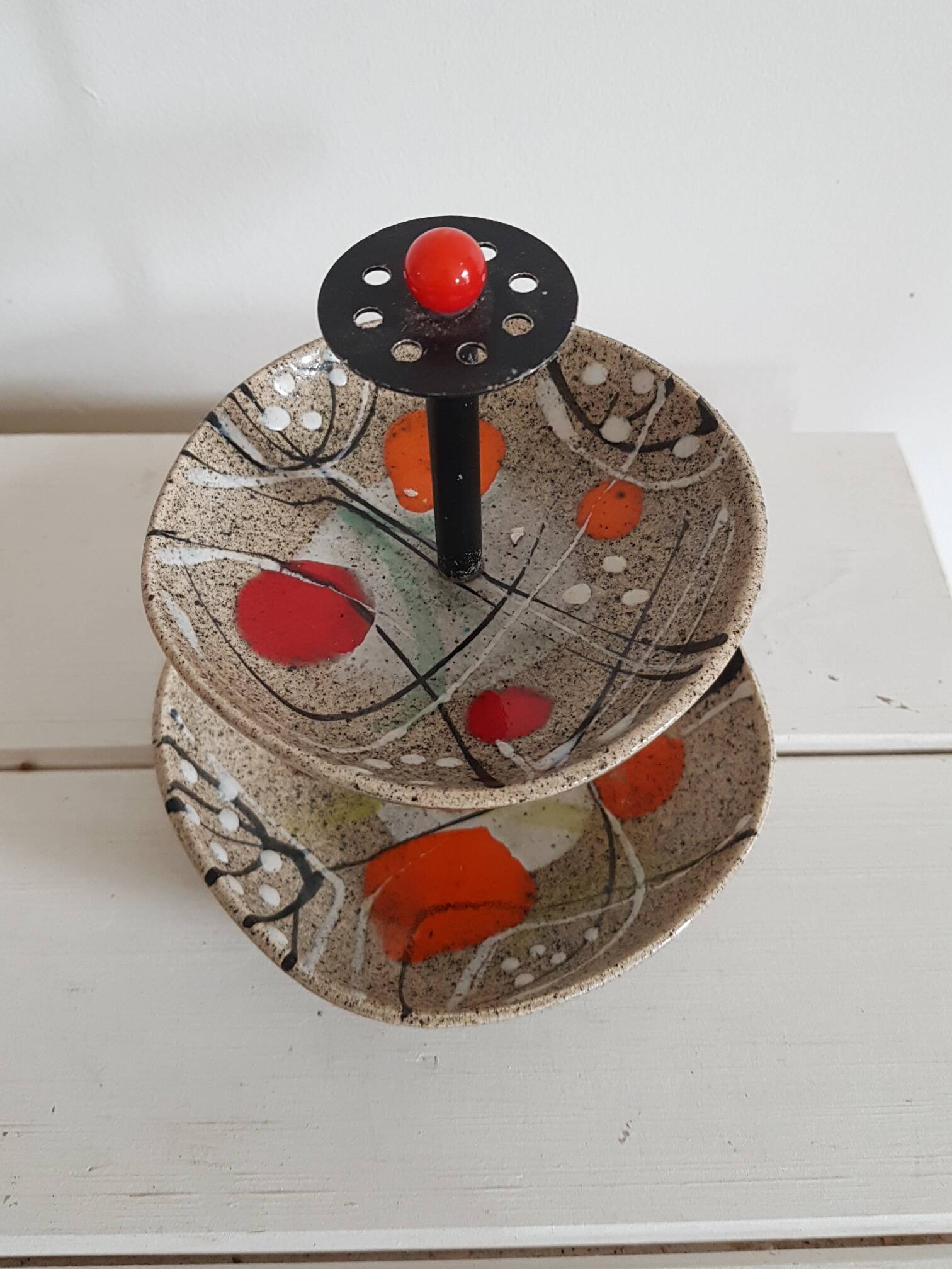 Servant aperitif cake dish 1960