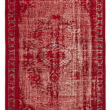 Hand-Knotted Vintage Turkish 1970s 177 cm x 268 cm Red Carpet