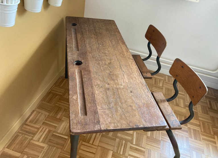 Vintage school desk 70/80