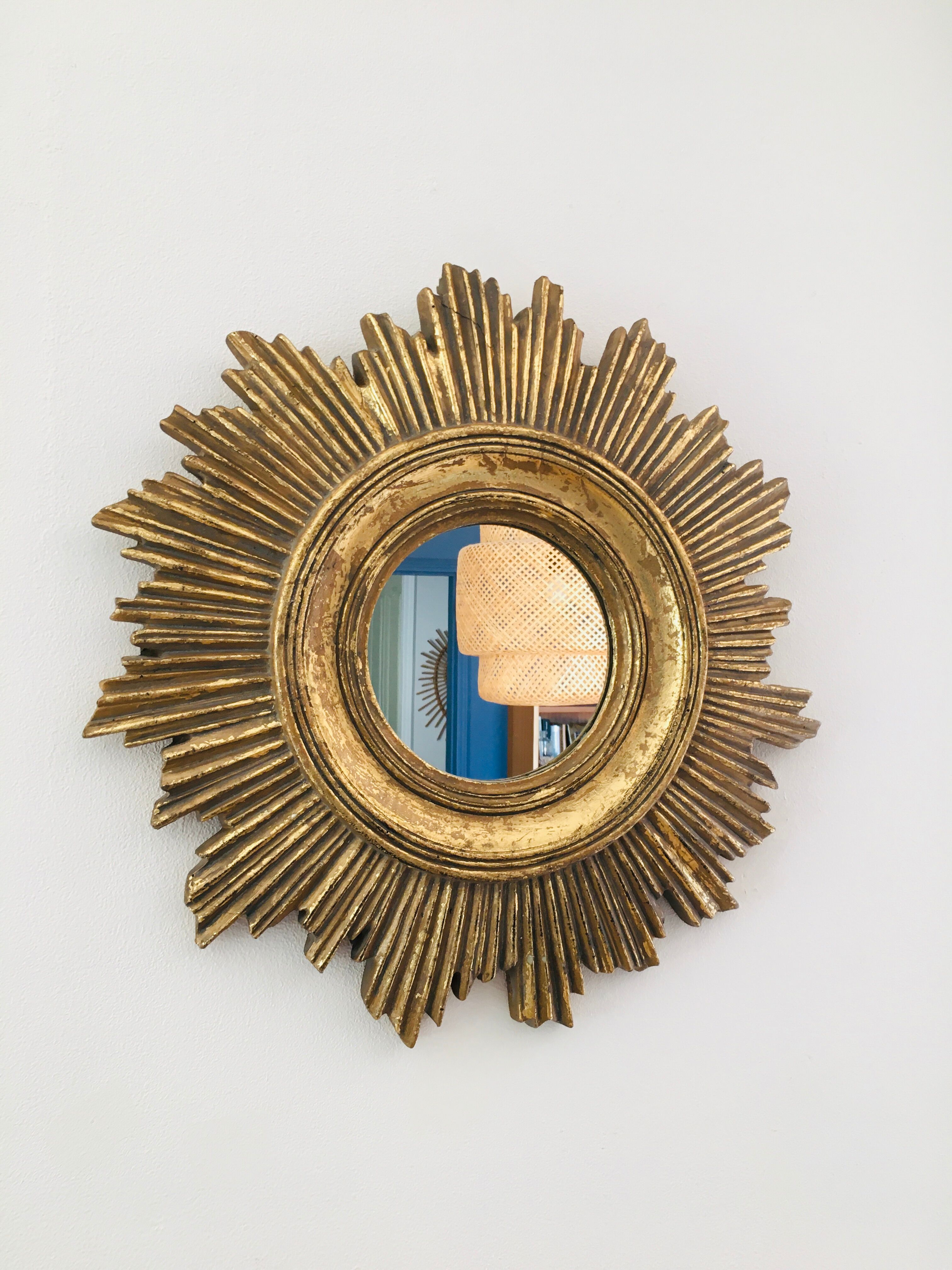 Golden sun mirror 44cm