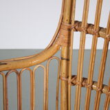 1950s rattan armchair from the Netherlands