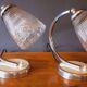 Pair of 40s/50s art deco style lamps/wall lights
