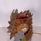 Ceramic owl lamp