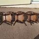 Set of 6 wooden bistro chair - vintage
