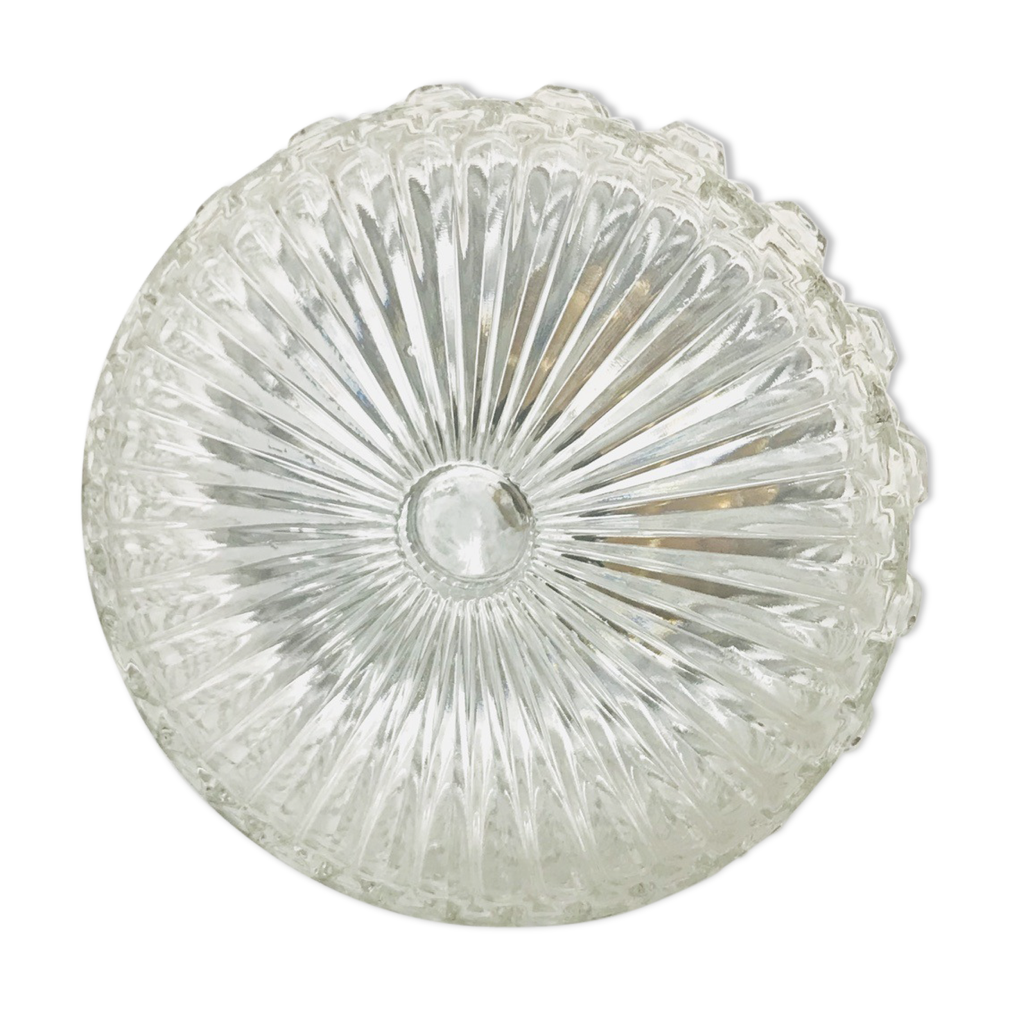 Round chiselled glass ceiling