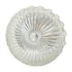 Plafonnier rond en verre ciselé