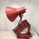 Lampe de bureau/du mur à bras articulé industriel rouge – Lampe de travail en métal réglable