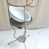 Old metal toilet table