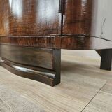 Art Decò console in mahogany burl