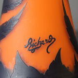 Glass paste vase by Richard circa 1920