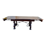 Renaissance style Spanish table with solid wood extension and beautiful moldings