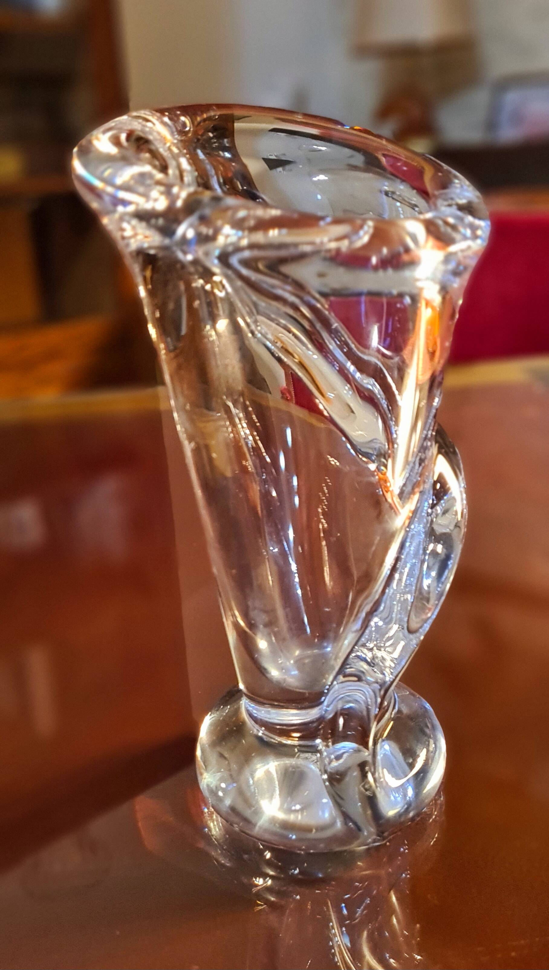 Vase en cristal de Vannes Le-Châtel
