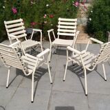 4 garden armchairs