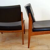 French design armchairs 1950